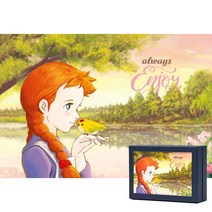 퍼즐피플 빨강머리앤 미니멀티 직소퍼즐, 미니멀티 빨강머리앤 낭만가득 108피스, 108p