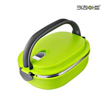 키친아트 스테인레스 런치박스 도시락 찬합 사각 1단, 기본, 1개