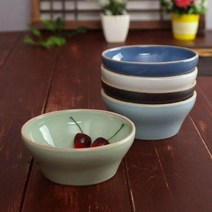 여주도자기 대접그릇 1p 우리흙 핸드메이드, 코발트블루