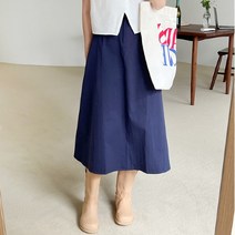 드레스날다 하비강추 뒷밴딩 A라인 플레어 롱 스커트(sk363)