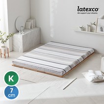 벨기에 LATEXCO 프리스티지 7존 라텍스 토퍼매트리스 킹