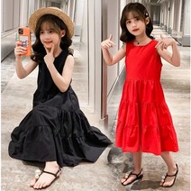 아이짱 초등학생 주니어 여아 롱나시원피스 고학년