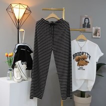 제이프랑 스트라이프밴딩팬츠