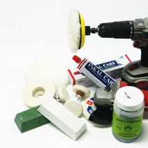 지원ST 각종 광택제 폴리싱 광약 공구, 양털벨크로패드5인치