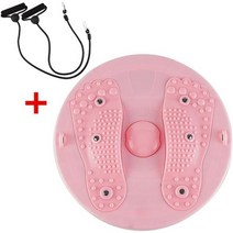 밸런스보드 중심 잡기 균형 코어 홈트 360 도 회전 라운드 트위스트 밸런스 보드 홈 체육관 남성 여성 운동 기구 피트니스 라이글링 플레이트 풀 로프, 04 Pink with ropes