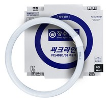 장수램프 FCL40 써크라인 40W 원형 형광등 10개, 1