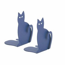 꼬리고양이/MB-127/2개입/청색 도서관 책정리 북엔드, 본상품선택