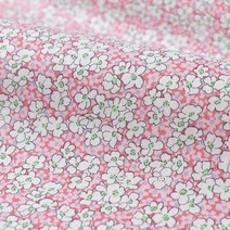 플로럴 패브릭 플라워 코튼 프린트 포플린 퀼트 의류 패치 워크 모슬린 재봉 액세서리 린넨코튼원단, 0.5mX1.4m, 16 J020