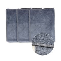 소소 차량용 극세사 다목적 세차타월 그레이 10개, 30cm x 40cm + 10개입
