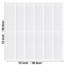 Vividtiles 큰 크기 1212 인치 자체 접착 비닐 벽지 껍질과 스틱 녹색 지하철 3d 효과 타일 kicthen (1 시트), t80771