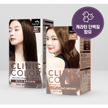 꽃을든남자 크리닉 염색약 일반염색약, O7오렌지브라운, 3개