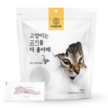 와그작 고양이는 더 좋아해 15g 21개입 고양이간식, 오리가슴살