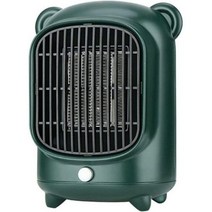 무시동히터 올인원무시동히터 usb온풍기 새로운 미니 공기 히터 500W 가정용 책상 상단 전기 PTC 세라믹 난방, 짙은 녹색_500W | 영국