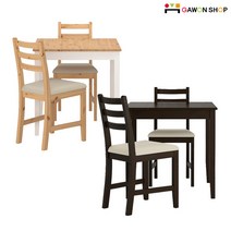 [당일출고] 이케아 LERHAMN 2인용 원목 테이블세트/식탁세트/2인용식탁/책상, 참나무무늬 003.657.16/103.633.78