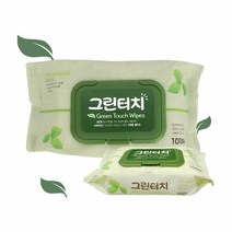 그린터치 물티슈 캡형 100매 피톤치드 아기 신생아 좋은 착한 일, 단품, 단품
