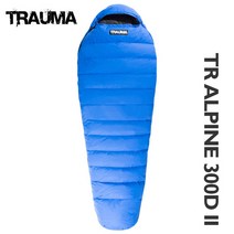 트라우마 TR ALPINE 300D II 블루 침낭 덕다운