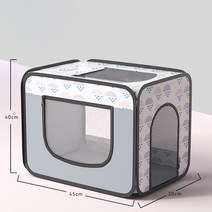 펫드라이기 반려동물 건조기 애완 동물 건조 상자 개 털 부는 도구 넓은 공간 시각화 옥스포드 천 접는, 10 gray L