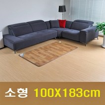 모노륨 카페트 전기장판 소형10 + 사은품 전기 매트 요 분리 투 난방 부부온도차이조절 코팅 물걸레질 국산 무전자열선 전자파소멸 초절전 마루 소재 안심 안전 EMF 두툼함, 100X183cm