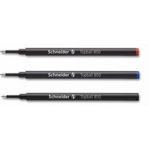 Schneider Top볼 Ball 850 0.5 mm 롤러볼 리필 - 3/pk 각 레드 블랙 & 블루 (대량 포장)