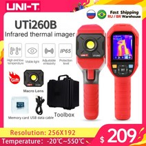 열화상카메라 열감지카메라 발열체크기 누수 탐지기 적외선 UTi260B 난방 휴대용 화상 바닥 T 테스트 256x192 수리용 열 산업용, 03=UTi260B-H1