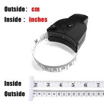 휴대용 레이저 전자 디지털 거리 측정기 줄자 자체 조임 바디 테이프 눈금자 150cm60 인치 재봉 재단사 양재 눈금자 허리 가슴 다리 용 필름, 인치 cm 검정