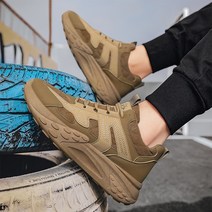 남자 가을 아빠 신발 미끄럼 방지 메쉬 카고 부츠 워킹화