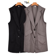마마걸 린넨카라베스트 빅사이즈 큰옷베스트 빅사이즈여성 중년여성 여름베스트 큰사이즈 엄마옷 마조끼