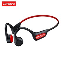 Lenovo X3 Pro 무선 블루투스 5.3 이어폰 골전도 귀고리 16mm 대형 드라이버 IPX56 방수 피트니스 스포츠 헤드셋 마이크 포함, Black