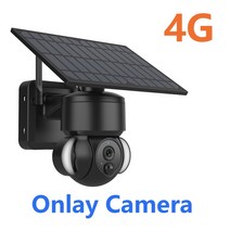 와이파이 shiwojia 태양광 카메라 4g sim 야외 무선 cctv 클라우드 h265 태양광 발전 정원 조명 보안 감시 배터리 캠, 검은색 4g 카메라