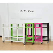 이동식 진열대 매대 가판대 행사용 판매대 옷가게, A형 블랙 113x70x80