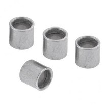 3x 4pcs 스케이트 보드 롱 보드 10mm 베어링 휠 스페이서 롱 보드 하드웨어, 실버, 알루미늄