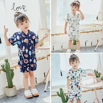 몽실이 수채화 유카타