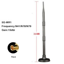 4G 5G WiFi 빨판 안테나 15dbi 야외 신호 부스터 TS9 SMA 확장 수신기 CPE/4G/산업 라우터 모뎀 네트워크 카드, 5G TS9