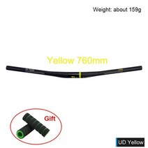 DODICI 9도 탄소 산악 자전거 핸들 31.8mm * 690mm 720mm 740mm 760mm 바 UD 무광택 MTB, Yellow 760mm