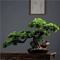 LGLVCFN 인공 소나무 분재 조경 데스크톱 전시