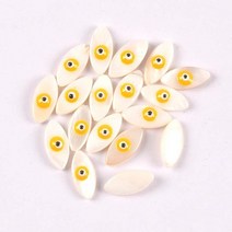 화이트 천연 진주 조 껍질 드롭 악마의 눈 비즈 쥬얼리 Diy 만들기 8x9mm trs0364 0, 05 yellow