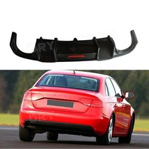 카본 파이버 K 스타일 리어 범퍼 디퓨저 립 아우디 A4 B8 2009 차량 바디 키트 액세서리, 02 for A4 B8 Standard