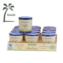 (12개 보티브 세트)알로하베이 7차크라캔들 어번던스 (팜왁스 에센셜오일 캔들), 단품, 포지티브에너지