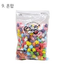(OH) 이지콘 블록 모양콘 꽃 리필 500pcs, 혼합