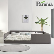 파로마 유어 슬림 저상형 패밀리 침대 SS+Q, 데이베드형(크림화이트), SS+Q_볼라텍스40T 매트 각 1개