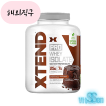 엑스텐드 초코 프로틴 웨이 아이솔레이트 유청단백질 헬스 보충제 2.27kg, 1개