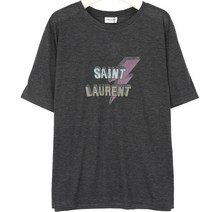까르피명품 Saint Larent 18SS 반팔티 다크그레이