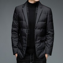 남성용 정장 겨울 자켓 패딩 코트 경량 다운 블레이져