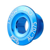 크랭크 커버 스크류 캡 M15 M18 M20 MTB 알루미늄 합금 세트 로드 자전거 피팅 사이클링 부품 10 가지 색상, [03] M20, [07] 파란