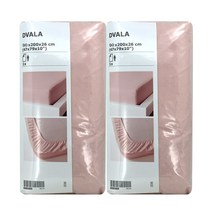 이케아 매트리스커버 드발라 90x200cm 라이트핑크 2개