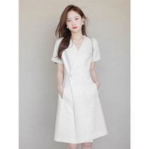 자켓형원피스 흰원피스 신부예복 상견례옷차림 S~XL