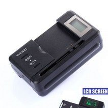 휴대폰 배터리셀프교체 호환 2022 범용 모바일 배터리 충전기 LCD 표시기 화면 휴대 전화 용 USB 포트 충전 영국 EU 플러그