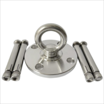 와이어줄 스테인레스 강아지사슬 고정기 개묶어두기 셰퍼드 골든리트리버 말개 대형견 고정, T16-회전 타입+나사+스피드 연결 고리-L-대형