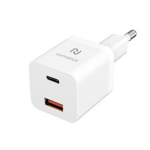 커네틱 20W 초소형 듀얼 고속 충전기 CVC-202WH, 화이트, 1개