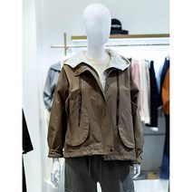 ab.f.z [ab.fz] 배색후드 스트링 점퍼(AFW4HU-03J)